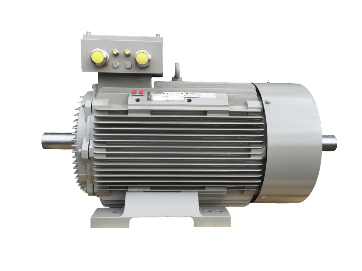 Motor met 2e as eind Motor met 2e as eind