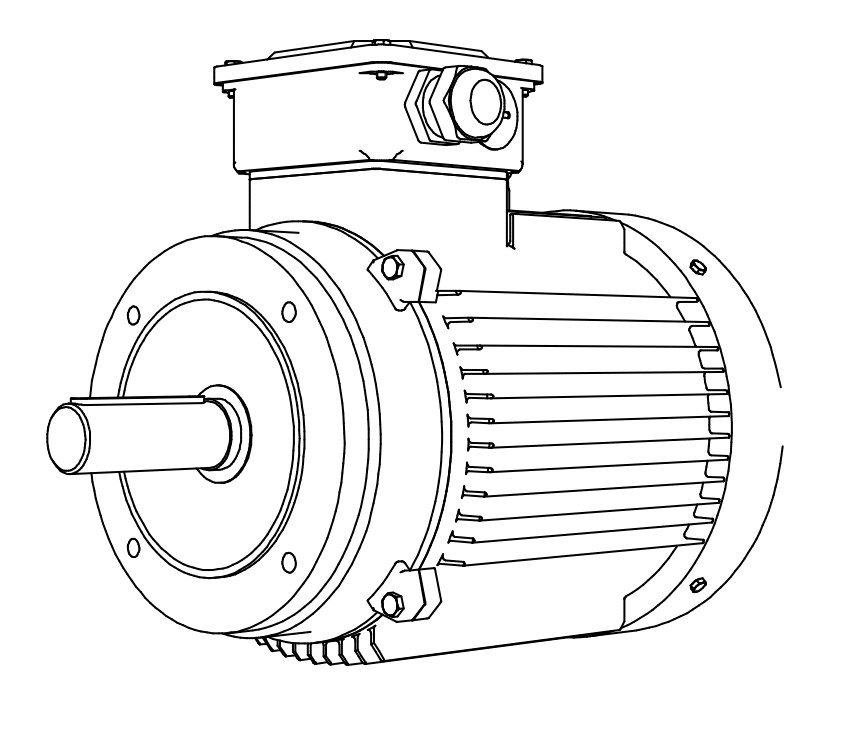 IMB14 Elektromotor IM3601